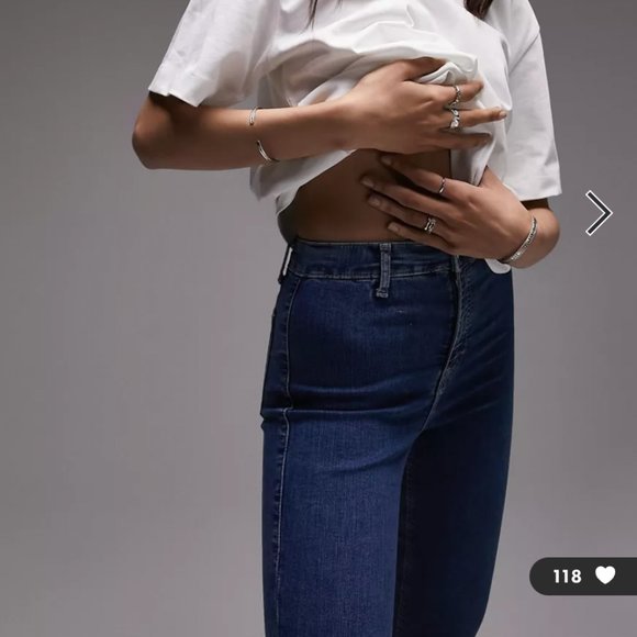 Topshop Denim - SOLD! Top Shop Blue Joni Ultra High Rise Skinny Ankle Jeans, Size W 25 L 30